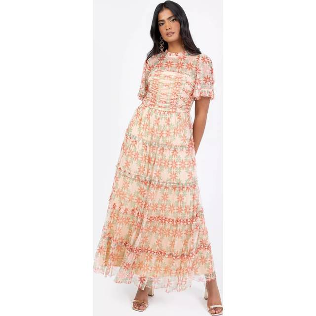 Anaya With Love Floral Sequin Midaxi Dress, Geo Print