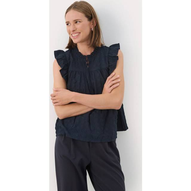 Part Two Gimaline Sleeveless Ruffle Detail Blouse