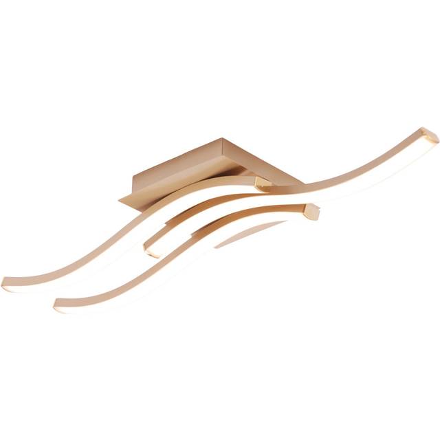 LED Semi Flush Mount - Brushed Gold (6cm H X 67cm W X 13cm D)
