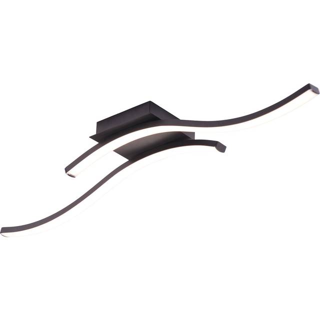 LED Semi Flush Mount - Matte Black (6cm H X 67cm W X 13cm D)