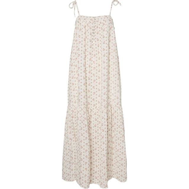Y.A.S - Kjole - Yasyona Sl Ankle Dress S. - Star White (Levering midt maj