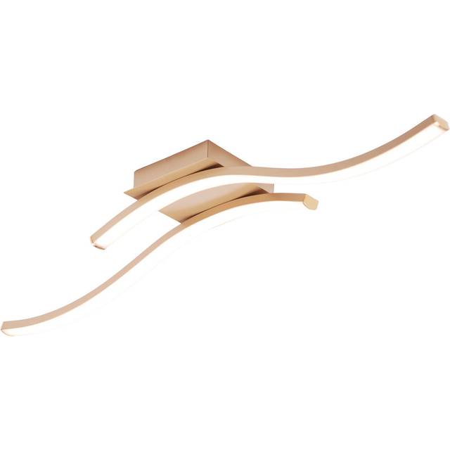LED Semi Flush Mount - Brushed Gold (6cm H X 67cm W X 13cm D)