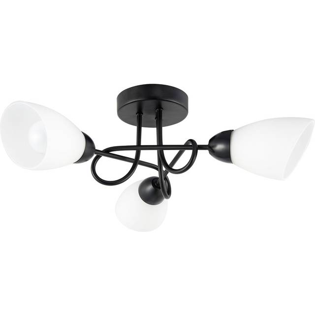 Semi Flush Mount - Matte Black