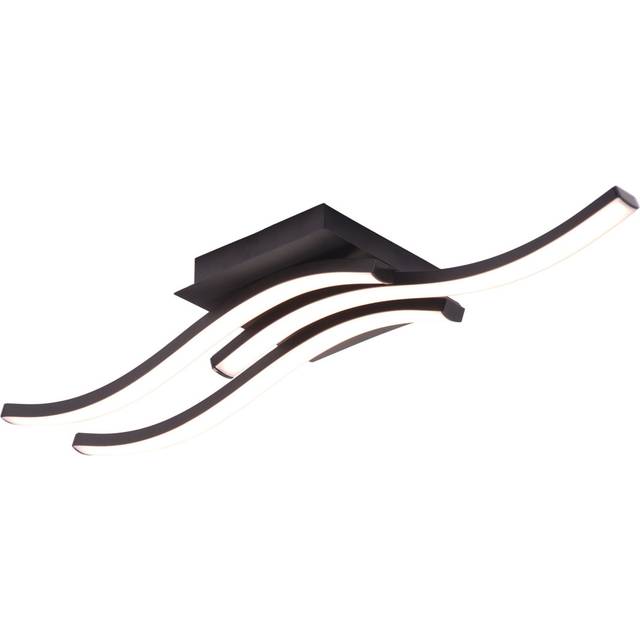 LED Semi Flush Mount - Matte Black (6cm H X 67cm W X 13cm D)