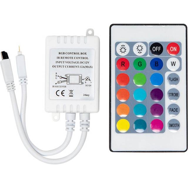 Ambient LED Lighting Remote Control Dimmer - White