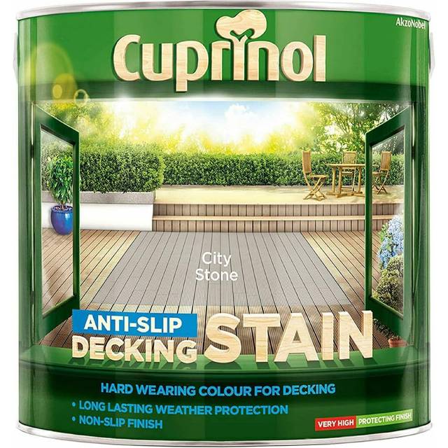 Cuprinol AntiSlip Decking Stain 2.5L City Stone
