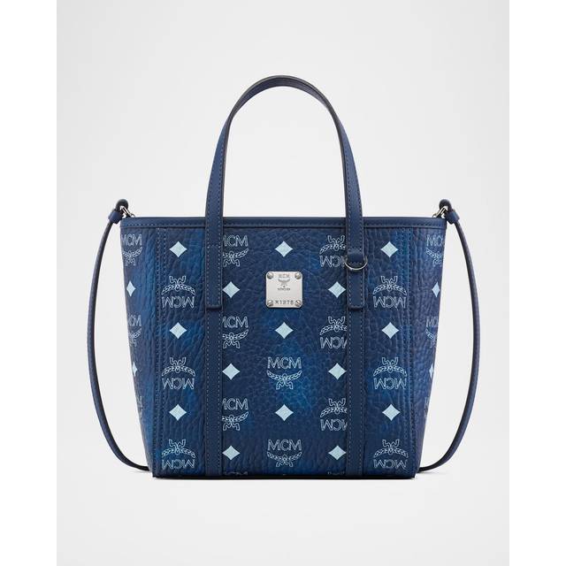 MCM Shopping Bags - Mcm Toni Shopper Mini - blue - Shopping Bags for ladies - unisize