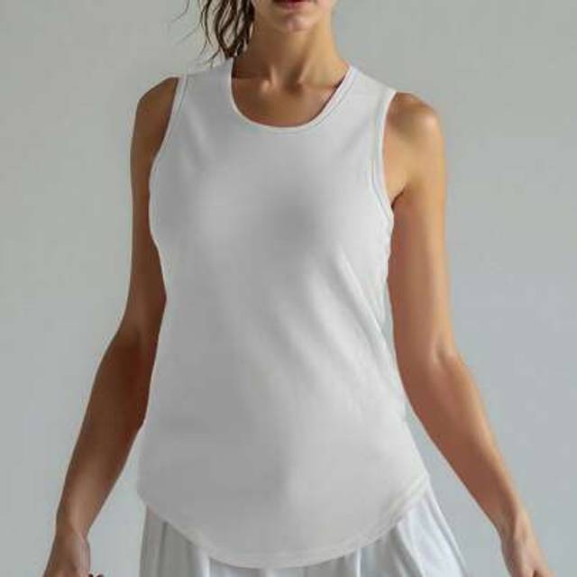 SHEIN 1pc Solid Color Versatile Women Sports Tank Top, For Yoga, Fitness, Gym, Spring/Summer
