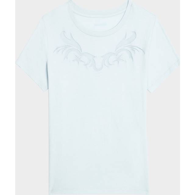 Alys Fishnet T-Shirt - CLOUD - X-Small