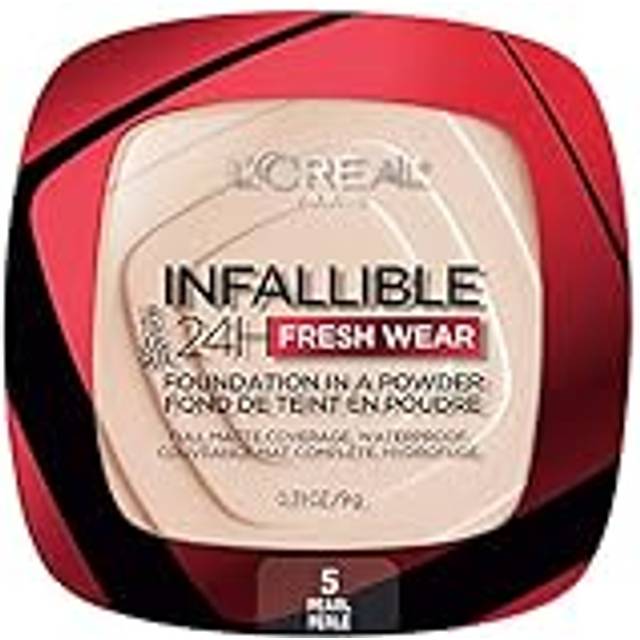 L'Oreal Paris Infallible Fresh Wear Foundation in a Powder, Up to 24H Wear, pärla, 0,31 oz.