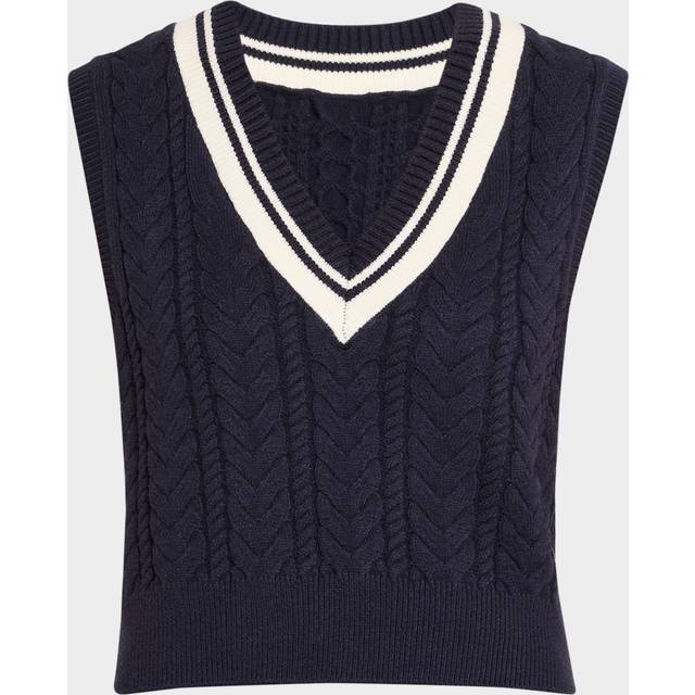 The Cable Knit Vest - NOCTURNAL NAVY - X-Large