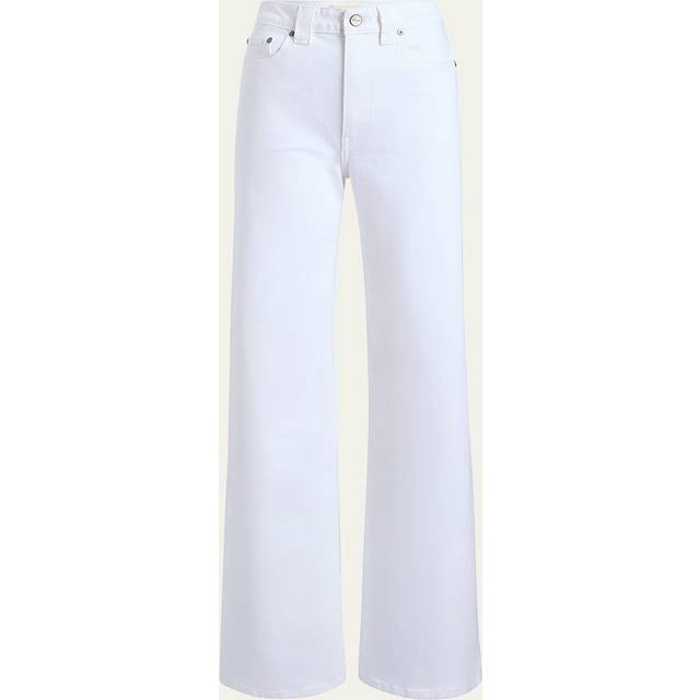 Dane Mid-Rise Wide-Leg Jeans - WHITE - 30