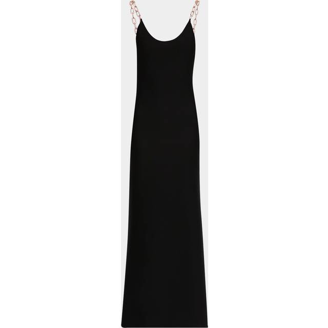 Adeona Long Chain-Strap Dress - BLACK - Small
