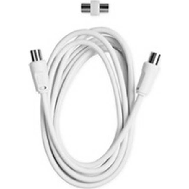 Ekon TV-antennkabel, antennkabel, hane, 3 meter, 75 dB, för TV, smart TV, avkodare, digital markbunden