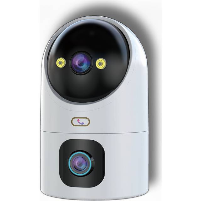 TEMU Ptz Wireless Network Camera 5g Wifi 1 Machine Dual-lens Dual-screen Camera Automatic Tracking Baby -color Night Voice Intercom Call Motion Detection Voice Warning Monitor Street Security Camera