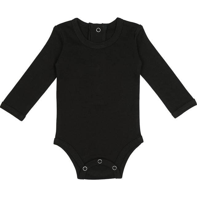 Organic Long-Sleeve Bodysuit in Black