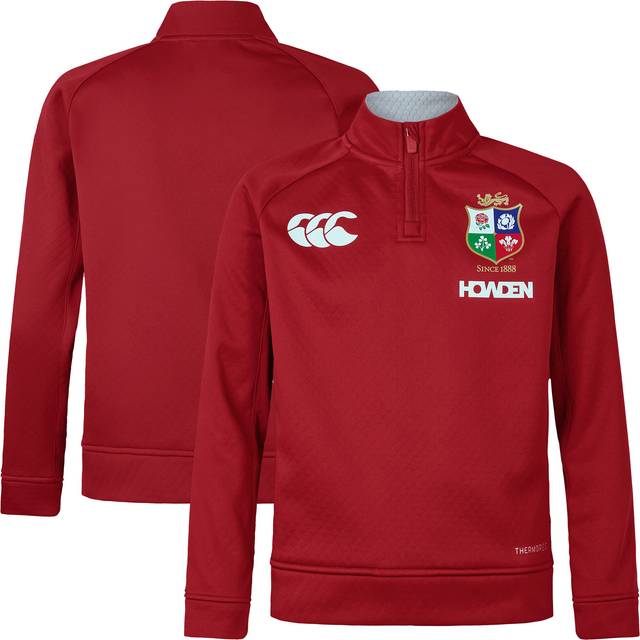 British & Irish Lions 1/4 Zip Fleece - Red - Junior