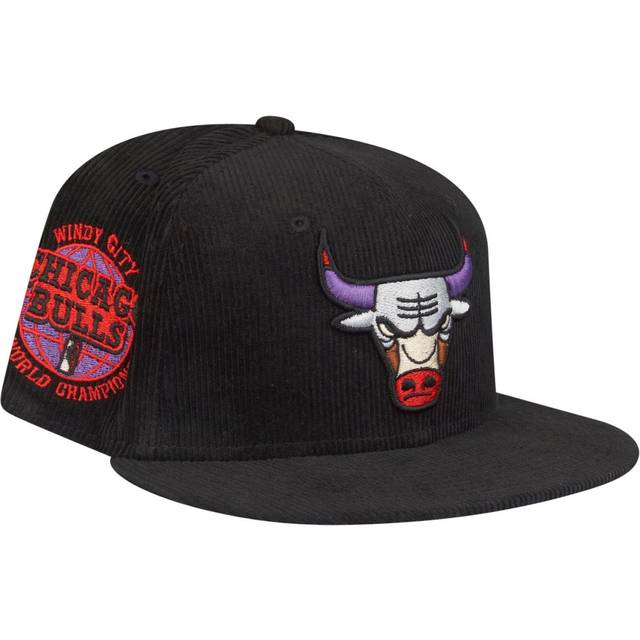 Casquette ajustée new era 59fifty - cord chicago bulls - noir - homme - sportswear
