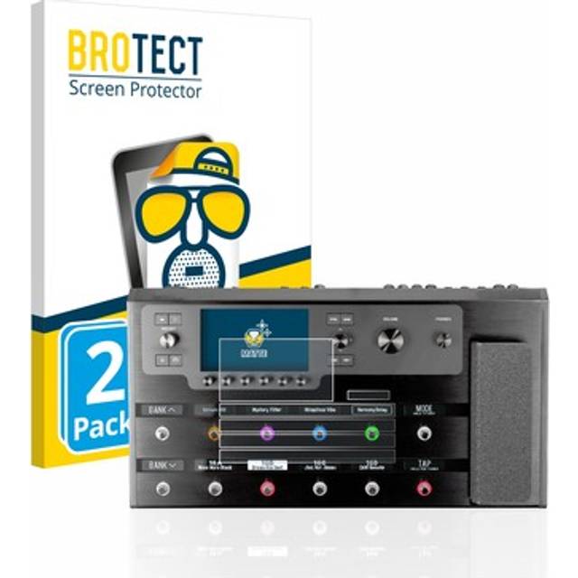 2x anti glare screen protector for line 6 helix floor matte protection film