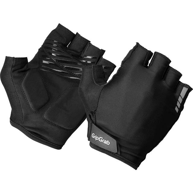 GripGrab RIDE Padded Mitts / Short Finger Summer Gloves - Black