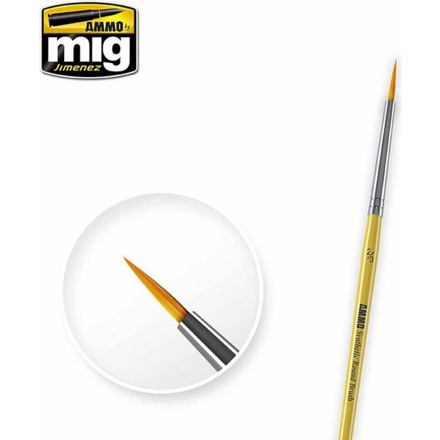 Ammo by MIG 2/0 Synthetic Round Brush Synthetic BRUSHES - ROUND 2/0 A.MIG-8612