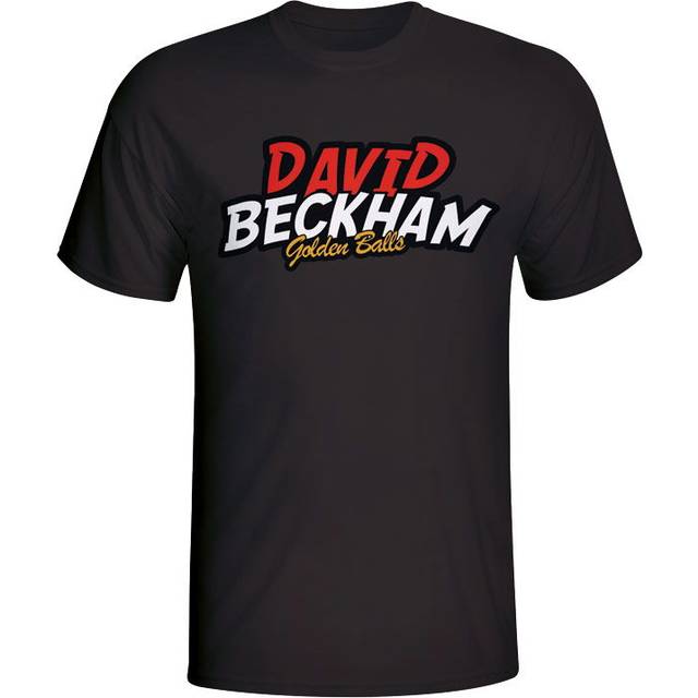 David Beckham Comic Book T-shirt (black) Men's Polyester Argentina Made By: Gildan