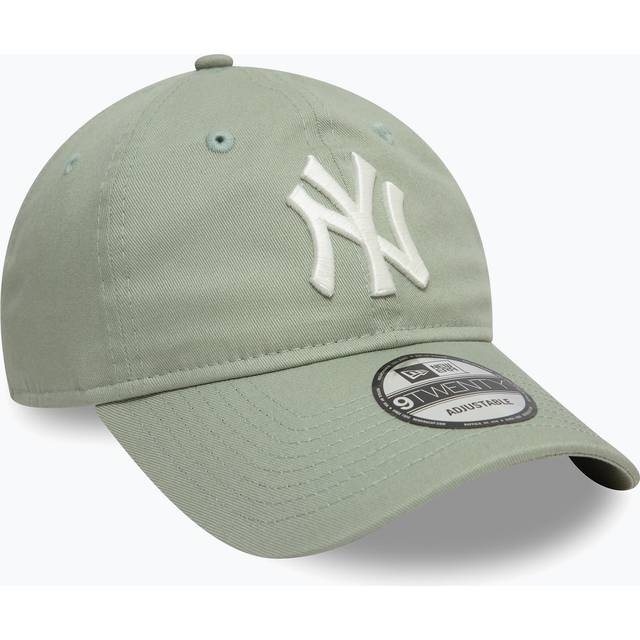 New Era - MLB Grön unconstructed Keps - New York Yankees League Essential 9TWENTY Mint/White Dad Cap @ Hatstore