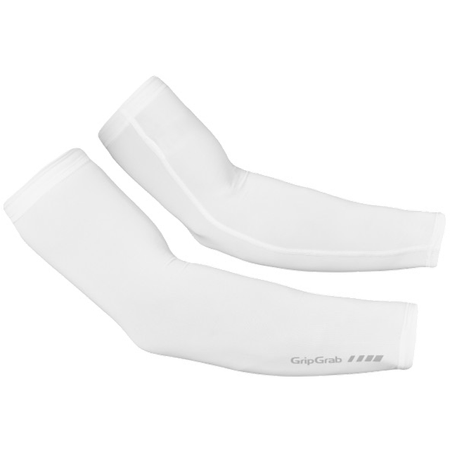 GripGrab UPF 50+ uv protect arm sleeves vit - Storlek Large