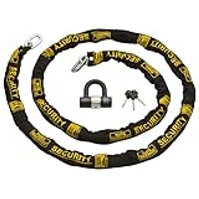 Burg-Wachter Sold Secure Gold Bike Chain & Lock Kit, Black, 3M