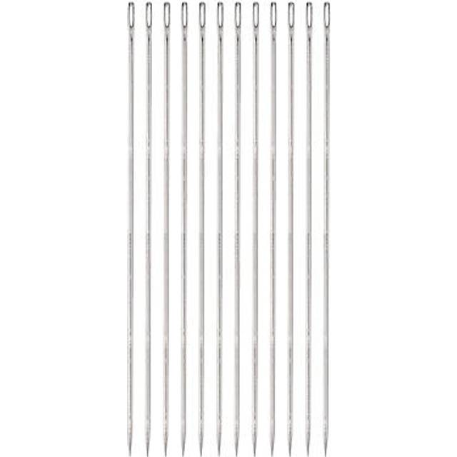12pcs 10 Inch Upholstery Needles Stainless Steel Large Eye Stitching Needles
