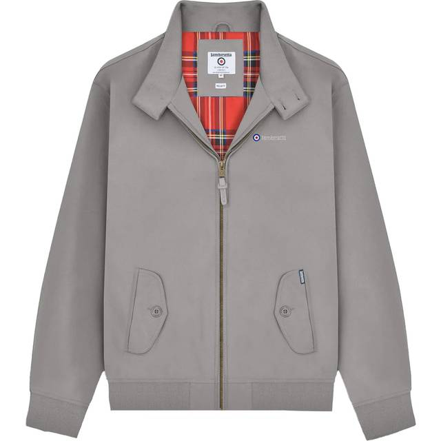 (S, Dark Grey) Lambretta Mens Shower Resistant Harrington Jacket