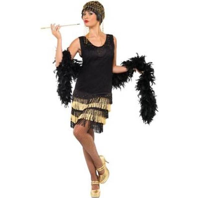 Smiffys 1920s fringed flapper costume l - uk size 16-18