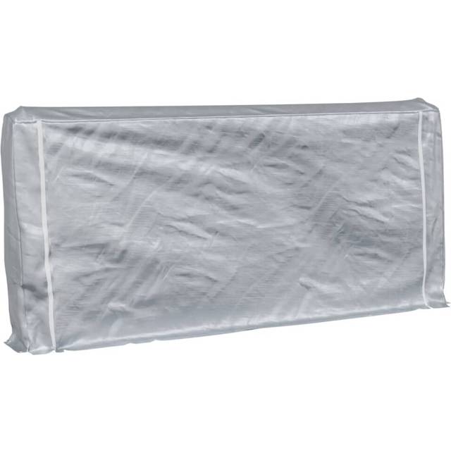 vidaXL Firewood Rack with Rain Cover 300x25x150 cm Galvanised steel - Silver
