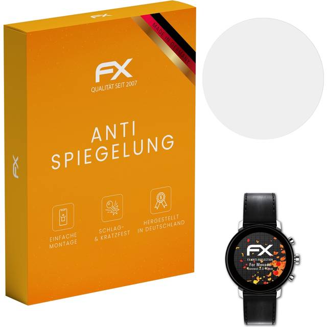 Atfolix 3x screen protection film for movado connect 2.0 40mm matt&shockproof