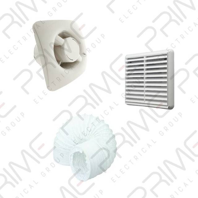Greenwood Airvac AXS100TR Axial Extractor Fan  100 mm / 4 Inch (Timer)