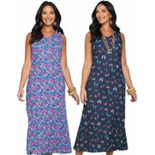 Reversible Summer Dress Floral 2-in-1 - Navy - 22L