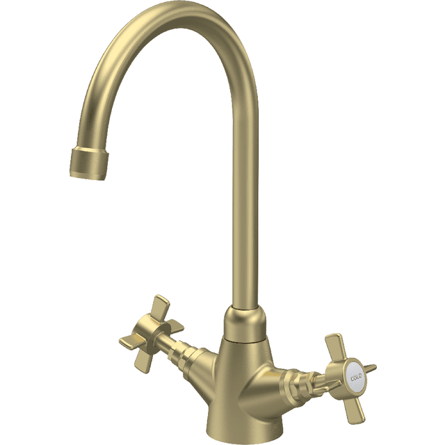 Astini Victoria Brushed Brass Kitchen Sink Mono Mixer Tap