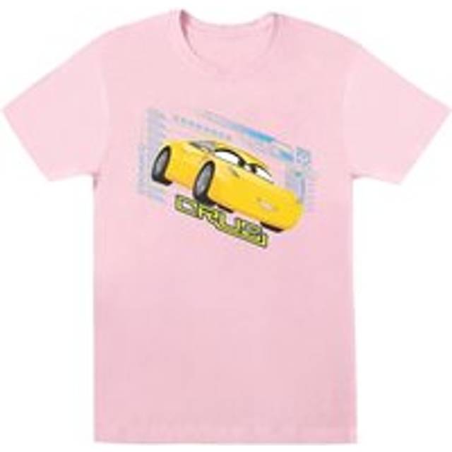 (7-8 Years, Baby Pink) Disney Girls Cars Cruz Ramirez Cotton T-Shirt