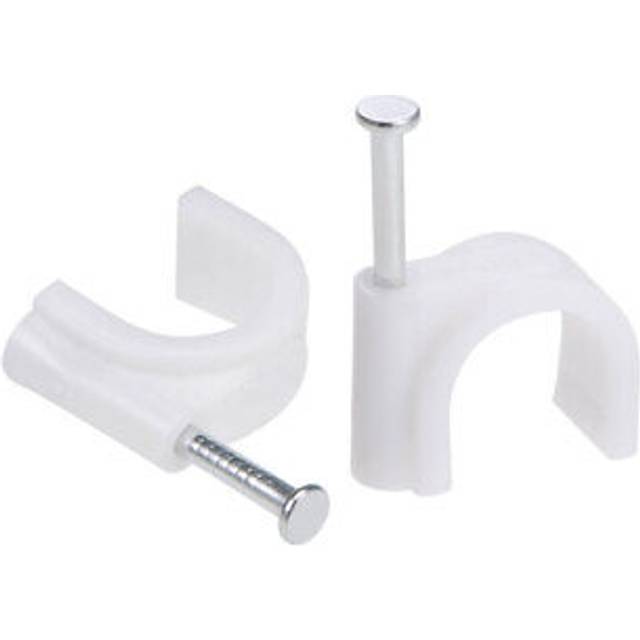 12mm cable wire clips nail-in wire nail clamps cord organizer tie holder 100pcs