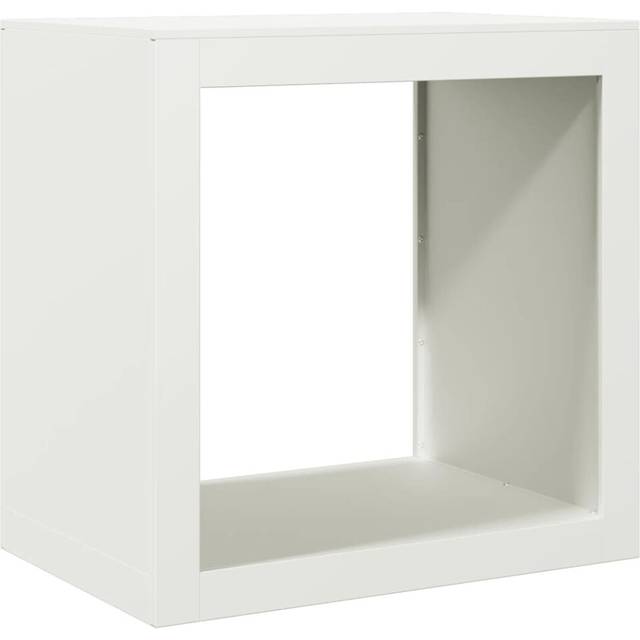 vidaXL Firewood Rack White 60x40x60 cm Steel