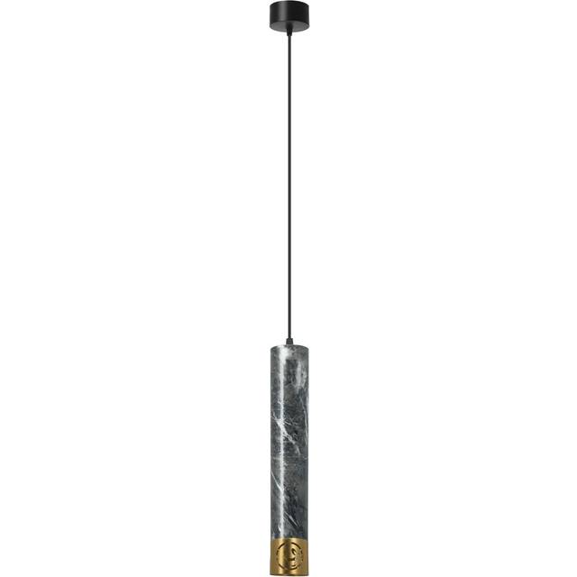Modern LED Long Tube Pendant Light Cylinder Pipe GU10 Contemporary Pendent Light - Grey