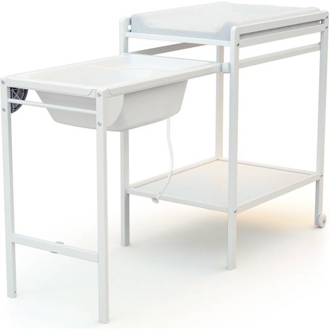Eloida Changing Table with Bath - Brown (94cm H X 147.5cm W X 58cm D)
