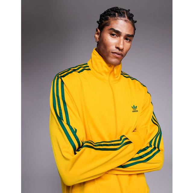 adidas Originals – Firebird – Gul träningstopp