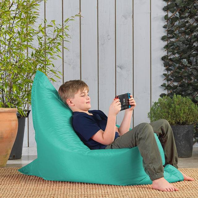 Veeva Kids Giant Bean Bag Floor Lounger - Peppermint Green (Large)
