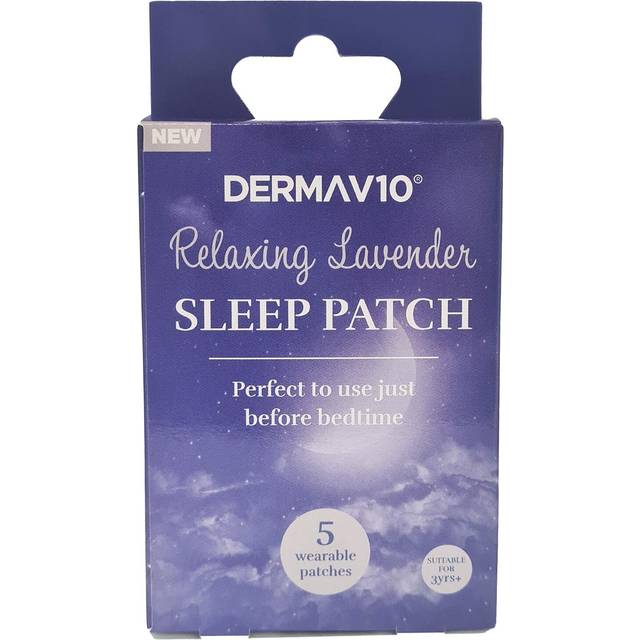 Derma V10 Pack of 5 Relaxing Lavender Sleep Patches - Purple - 7 x 12.6 x 1 g
