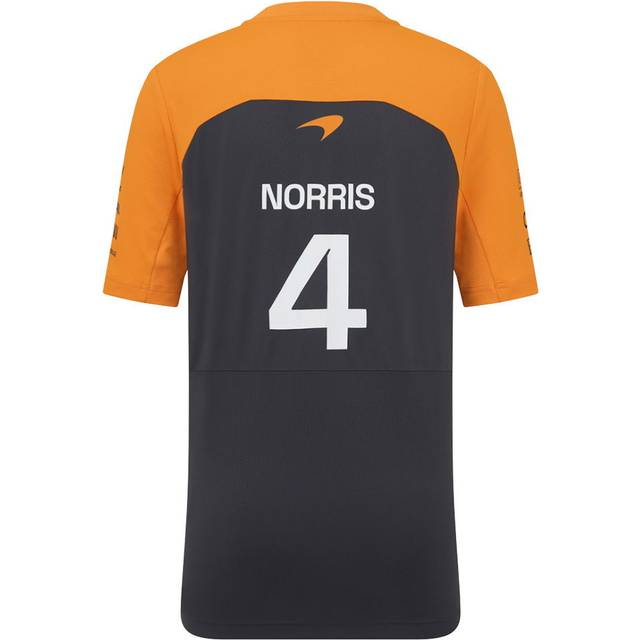 2025 McLaren F1 Team Set Up T-Shirt Norris (Phantom) - Kids Grey Polyester Made By: Castore