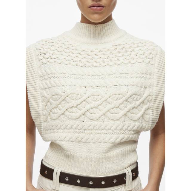 Vila Rouge Edit Strikvest - Hvid