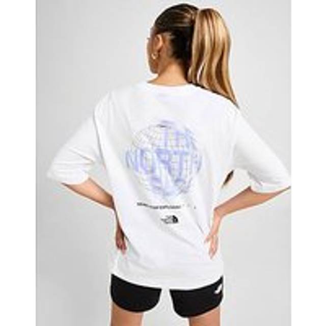 The North Face Globe Graphic Boyfriend T-Shirt - White - Womens - L