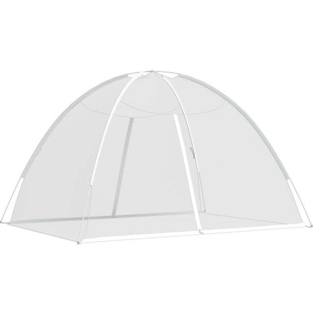 vidaXL Mosquito Net Mongolia with Doors 220 Mesh White 200x120x130 cm - white