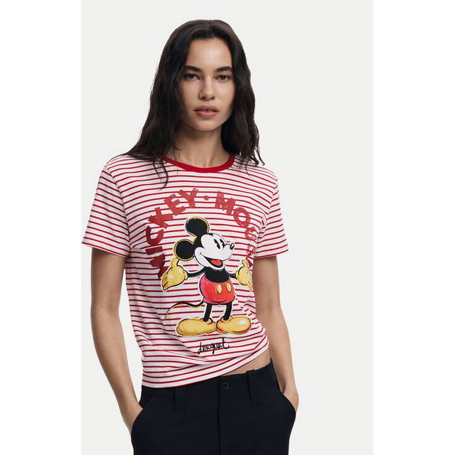 Women's T-shirt Desigual Mickey Mouse - Rouge